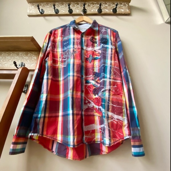 Desigual Other - Desigual designer long sleeve men's shirt Xl